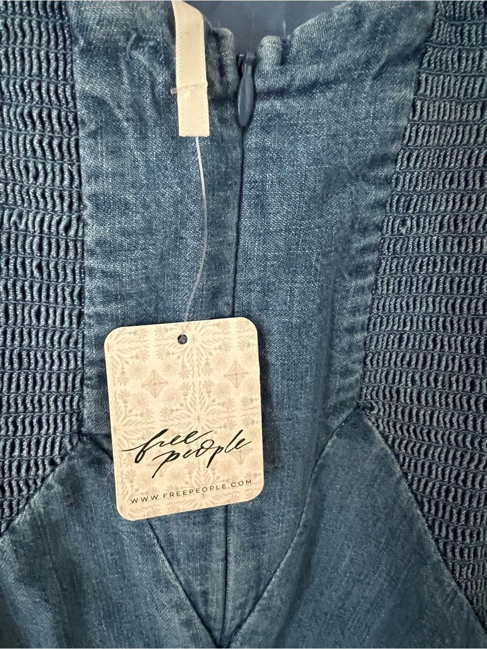 NWT Free people Another Season Denim Midi Dress - Picture 8 of 8